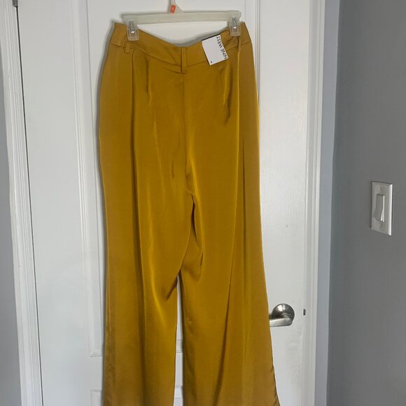 Gold Wide Leg Pants - Picture 4 of 7